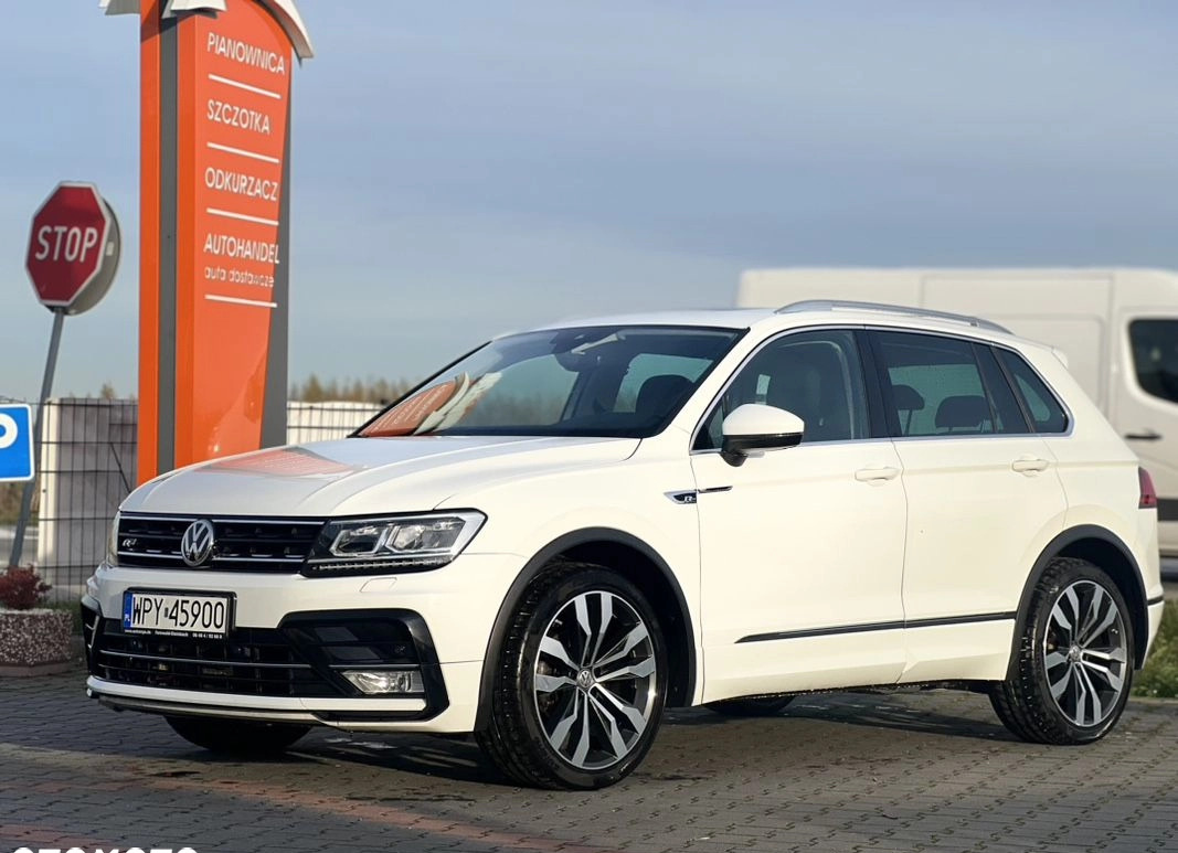 Volkswagen Tiguan cena 95600 przebieg: 190000, rok produkcji 2016 z Jedwabne małe 277